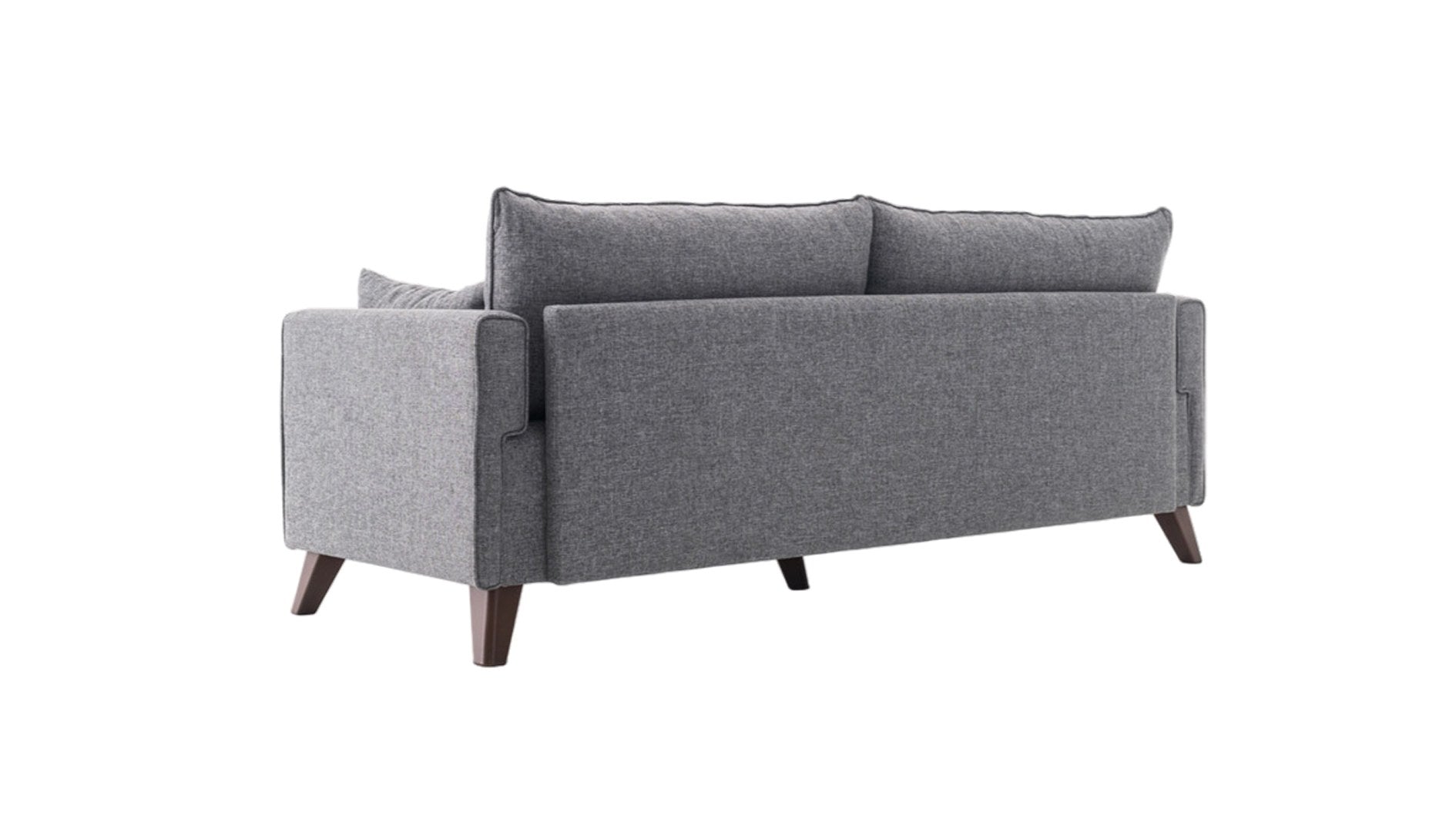 Bella  3 Seater Sofa grey fabric | Comfortable 3 persons couch