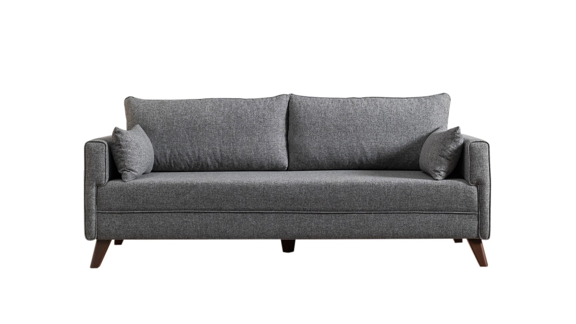Bella  Grey 3-Seater Sofa Bed - | Large Pull-Out Couch for Guests