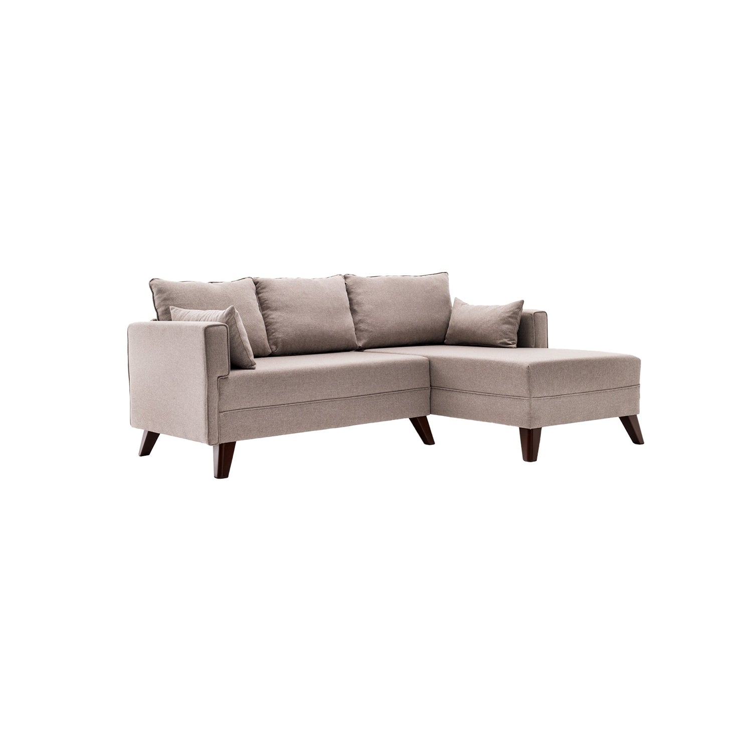 Bella – Cream L Shaped Corner Sofa Bed | Modular Sectional