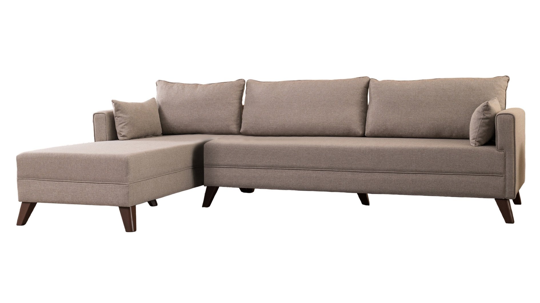 Bella – Cream L Shape Corner Sofa | Designer Sectional for Living Room
