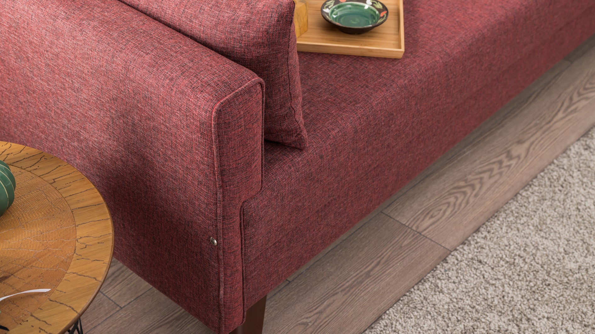 Bella – Claret Red 3 Seater Sofa | Comfortable sofa
