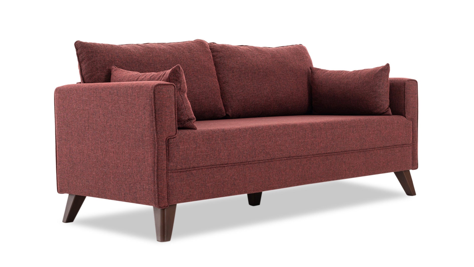 Bella – Claret Red 3 Seater Sofa | Comfortable sofa