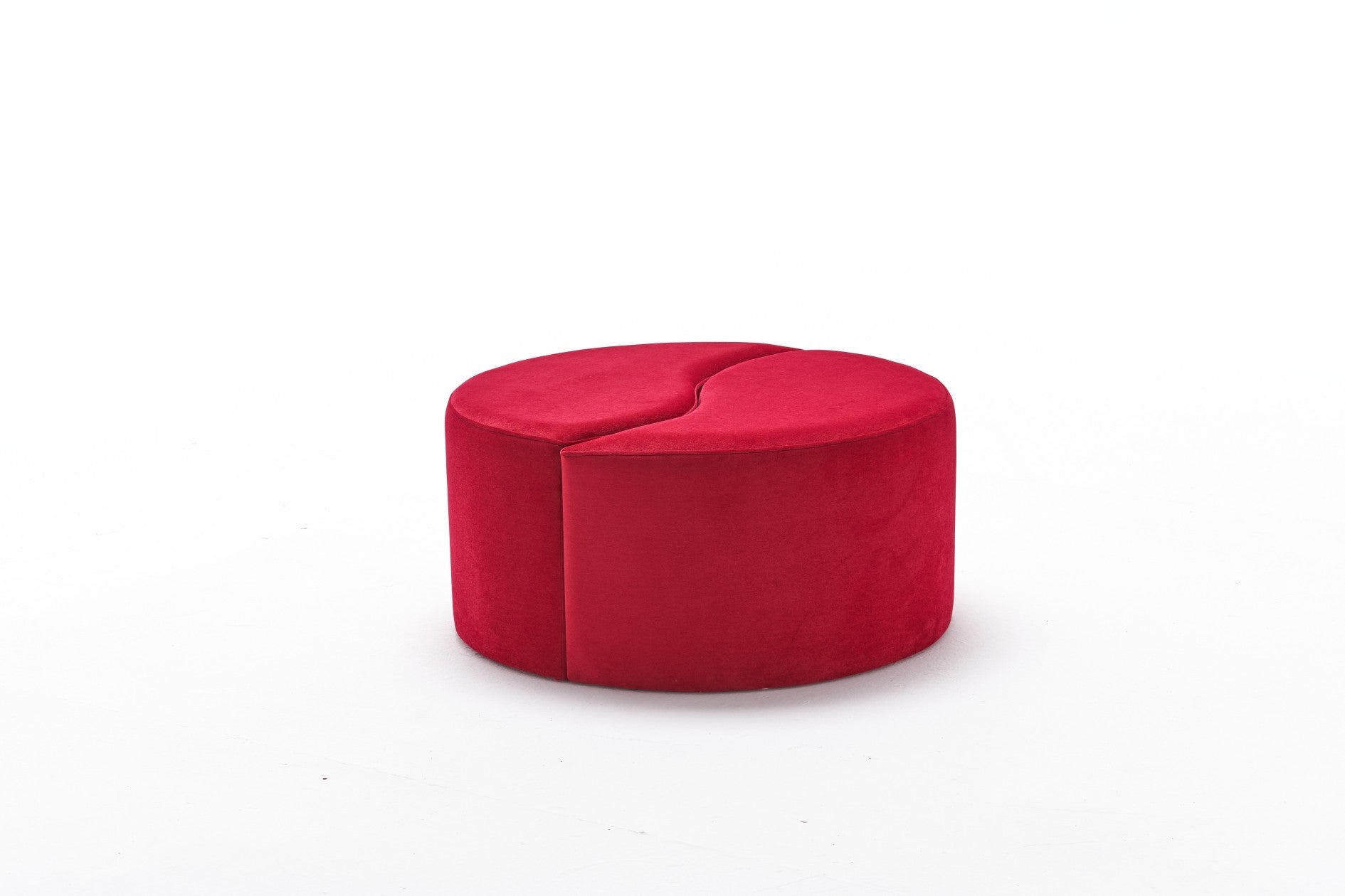 Alis Puf | Red Pouffe – Modern Upholstered Ottoman