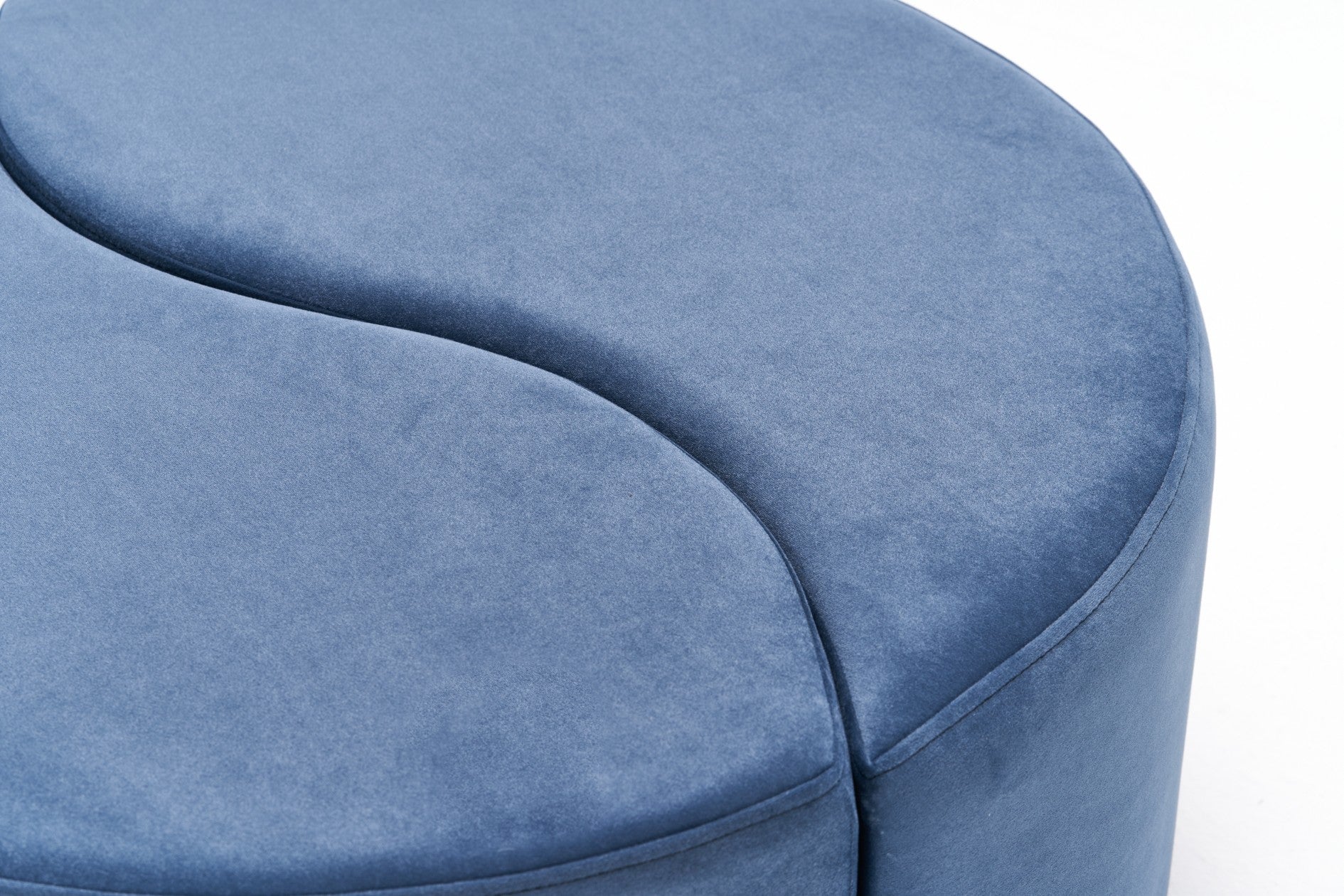 Alis Puf | Blue Pouffe – Modern Upholstered Ottoman