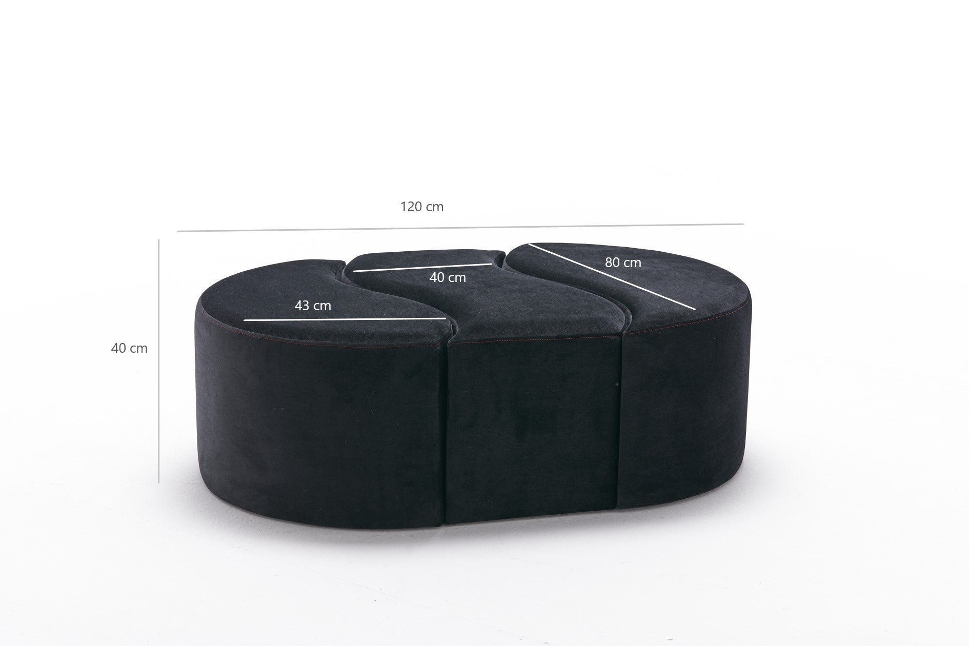 Alya Puf  | Anthracite
Pink Pouffe – Modern Upholstered Ottoman