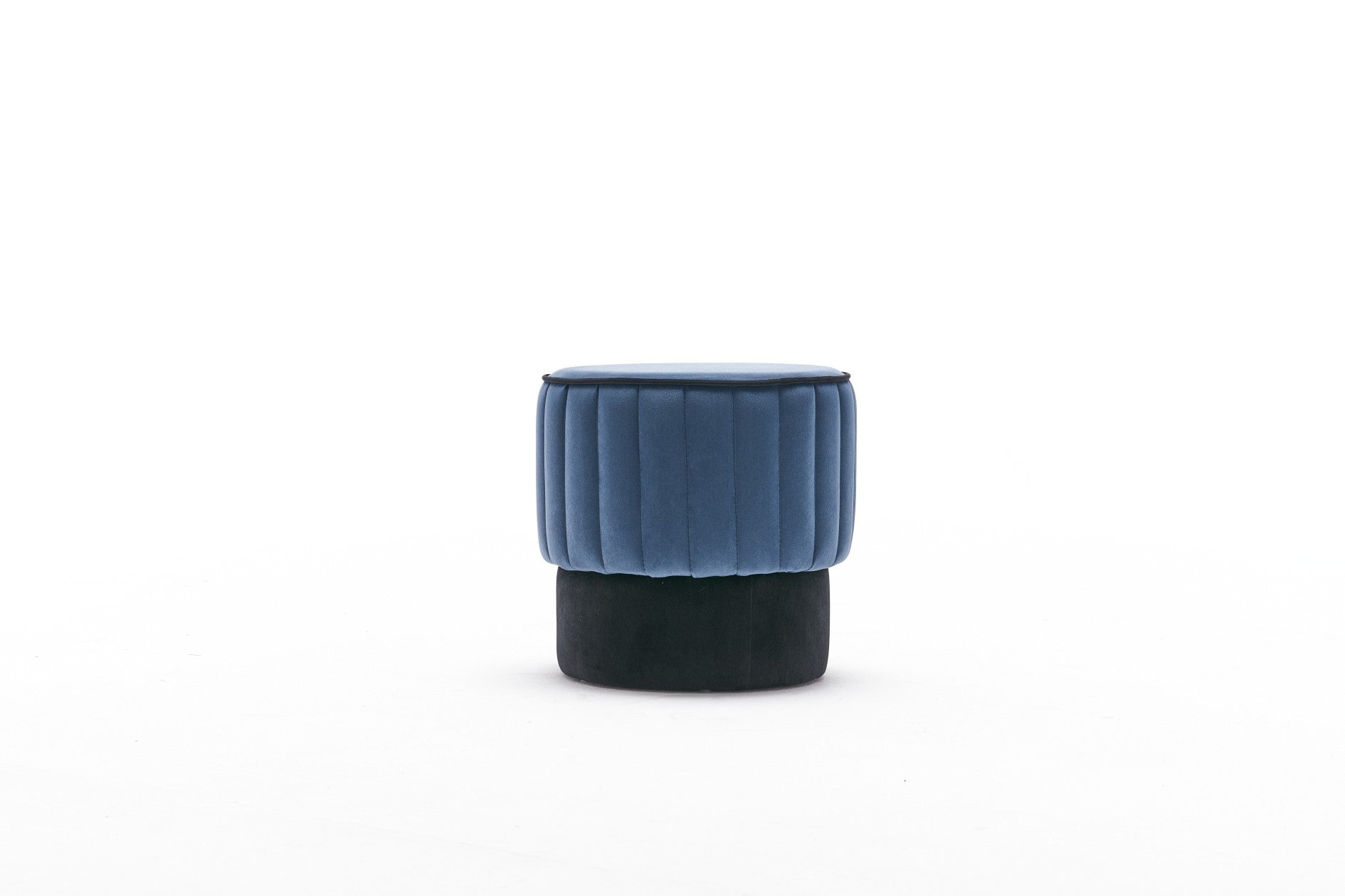 ROSE PUF Blue Pouffe – Modern Upholstered Ottoman