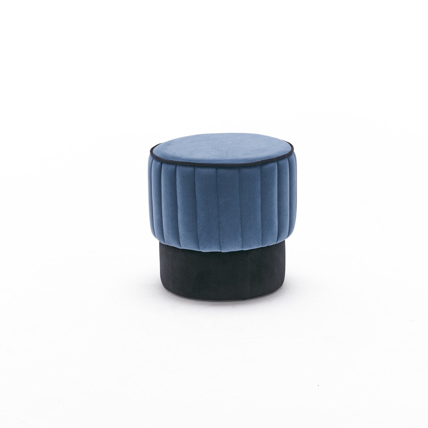 ROSE PUF Blue Pouffe – Modern Upholstered Ottoman