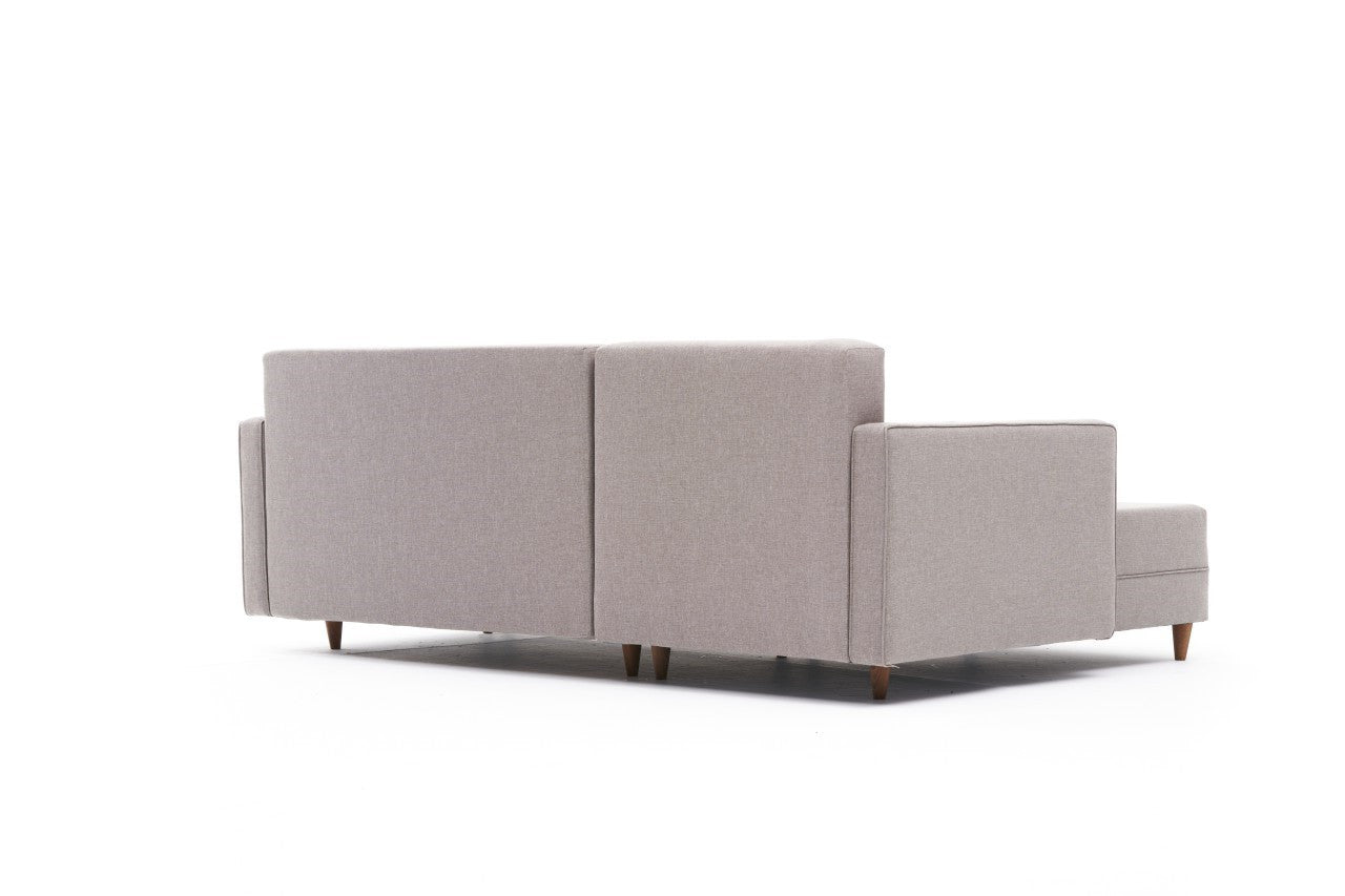 Aydam – Cream L Shaped Corner Sofa Bed | Modular Sectional