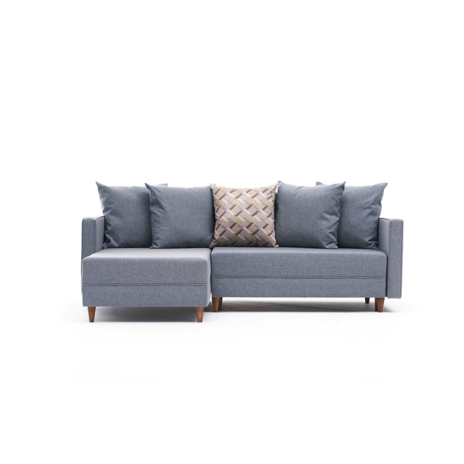 Aydam – Blue L Shaped Corner Sofa Bed | Modular Sectional