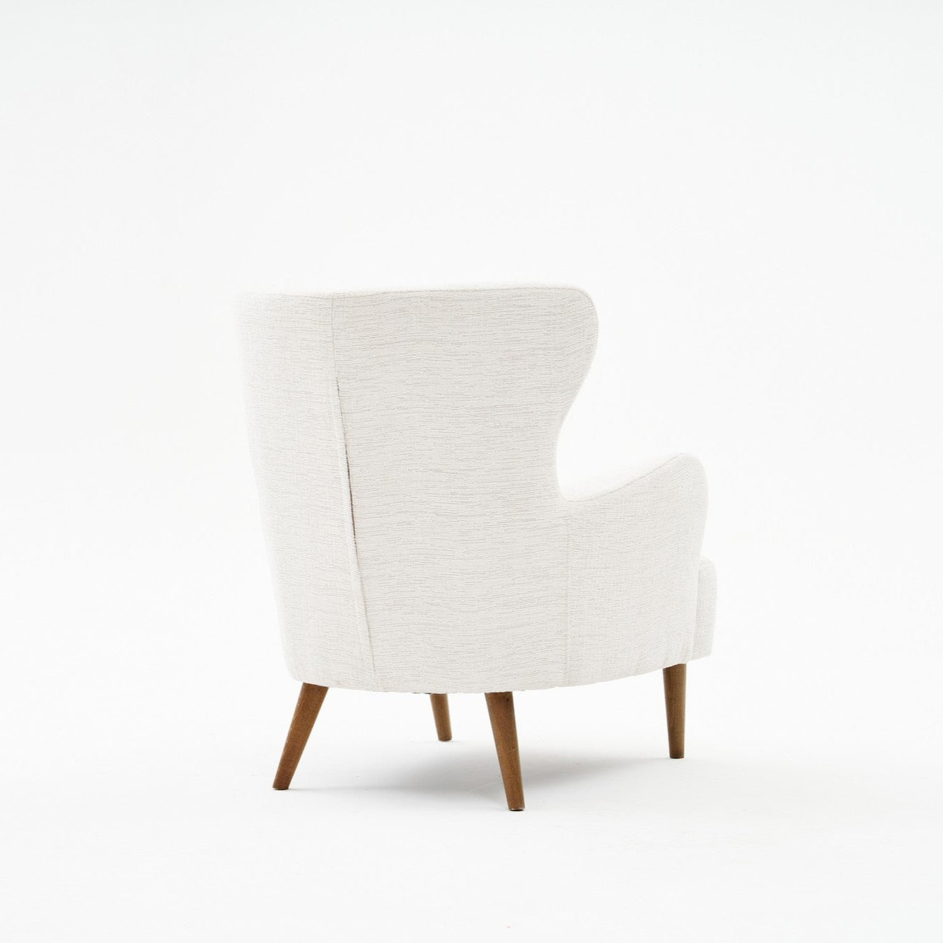 Karina Prestij  | Cream Wing Chair – Designer Lounge Armchair