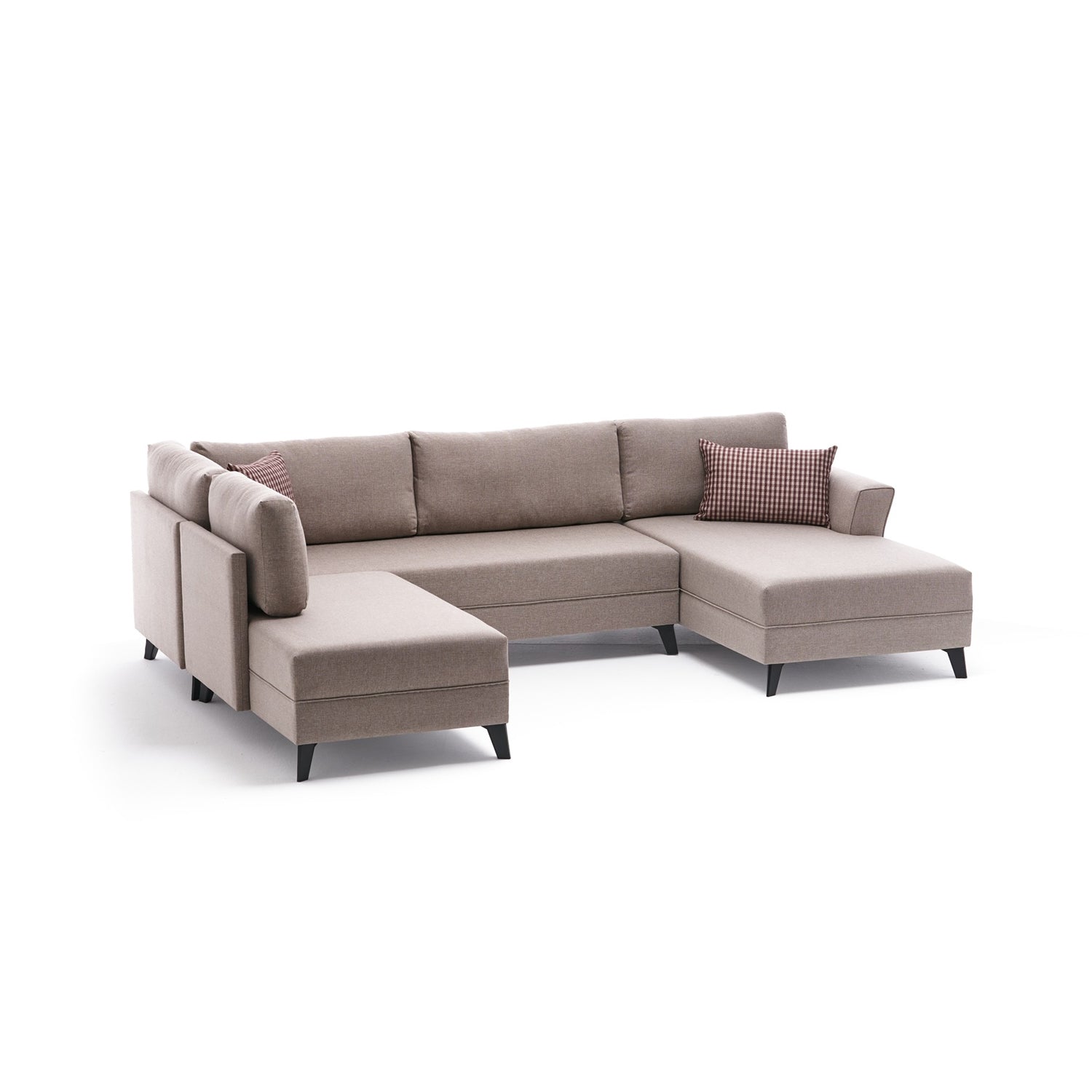 Eris – Cream L Shaped Corner Sofa Bed | Modular Sectional