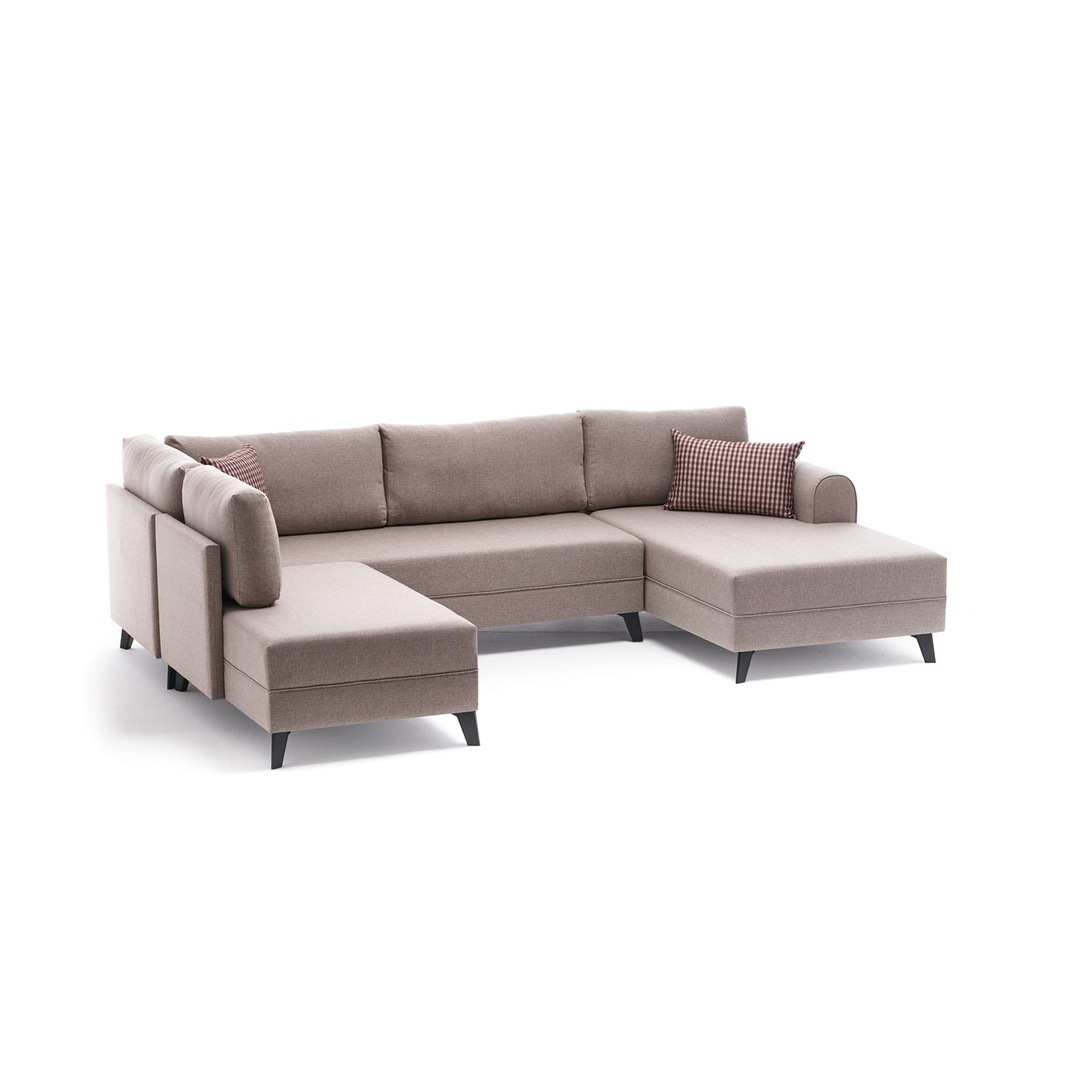 Belen – Cream L Shaped Corner Sofa Bed | Modular Sectional