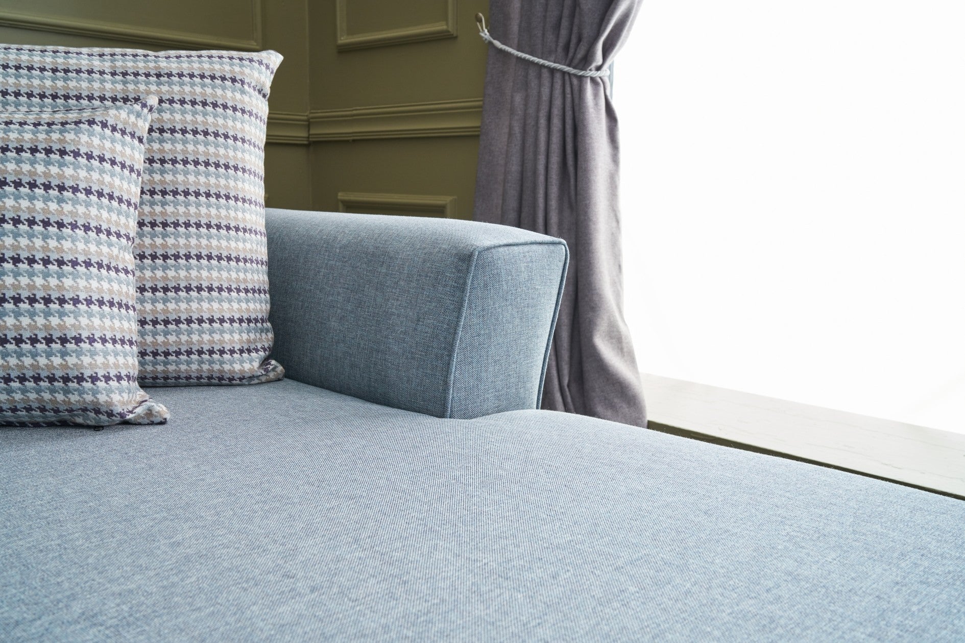 Eris – Blue L Shaped Corner Sofa Bed | Modular Sectional