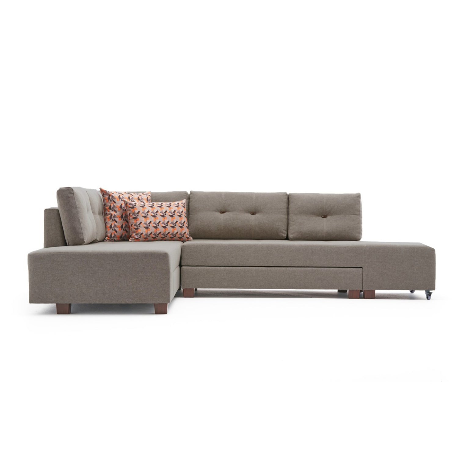 Manama – Cream L Shaped Corner Sofa Bed | Modular Sectional