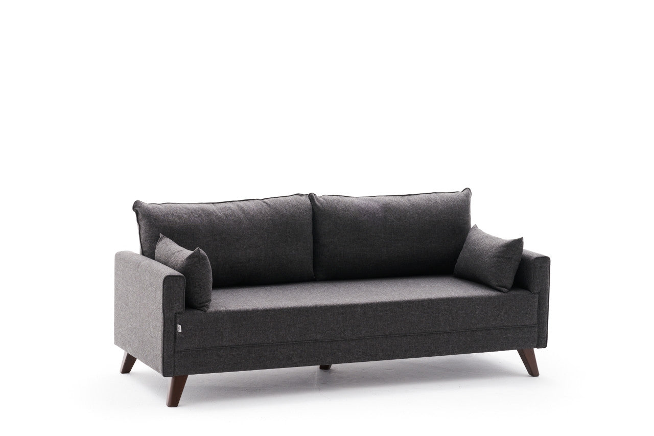 Bella – Anthracite ffabric 3 Seater Sofa | Modern grey fabric sofa