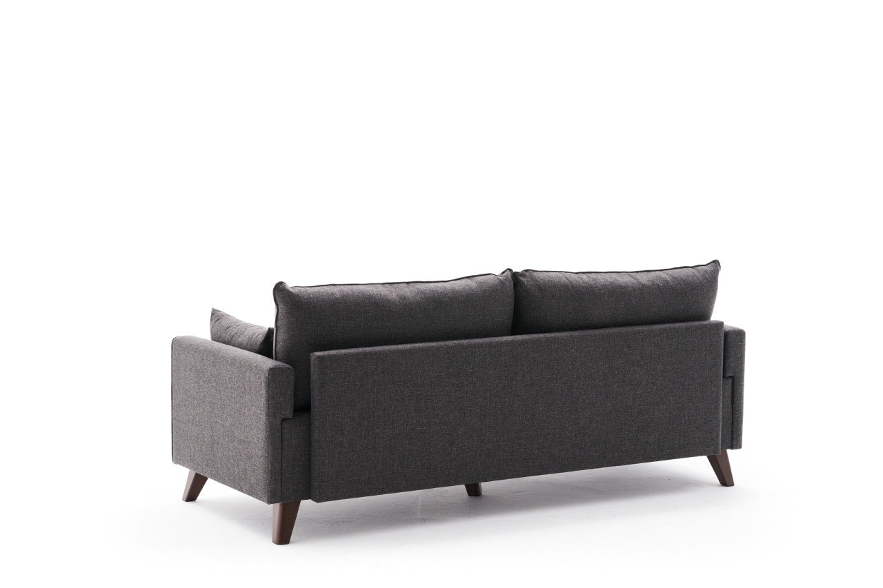 Bella – Anthracite ffabric 3 Seater Sofa | Modern grey fabric sofa