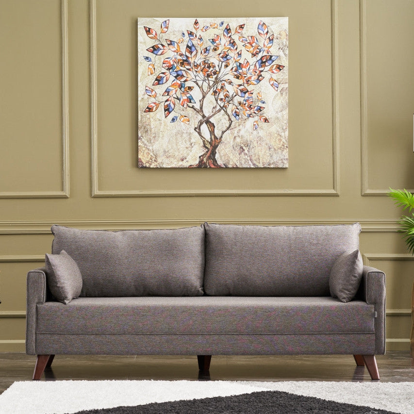 Bella Brown 3 Seater Sofa Comfortable Modern sofa for Family