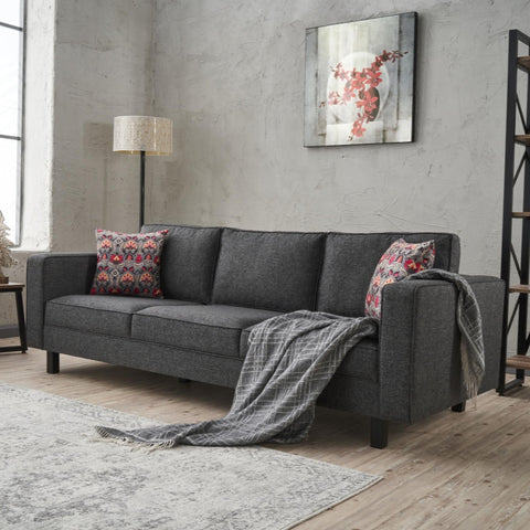 Kale Anthracite 3 Seater Sofa | Comfortable 3 persons sofa