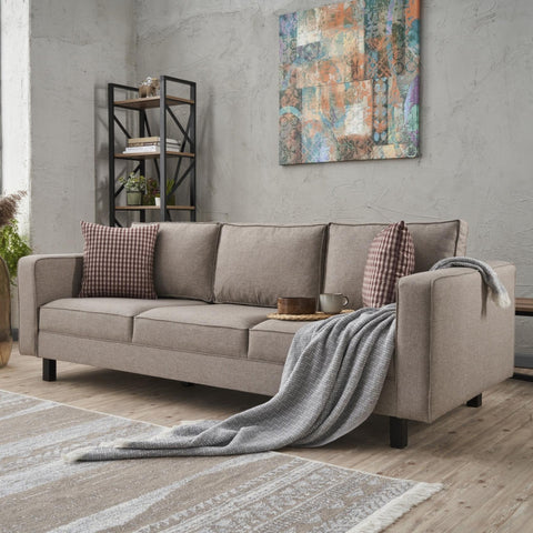 Kale  Cream 3 Seater Sofa | Comfortable Modern 3 persons couch