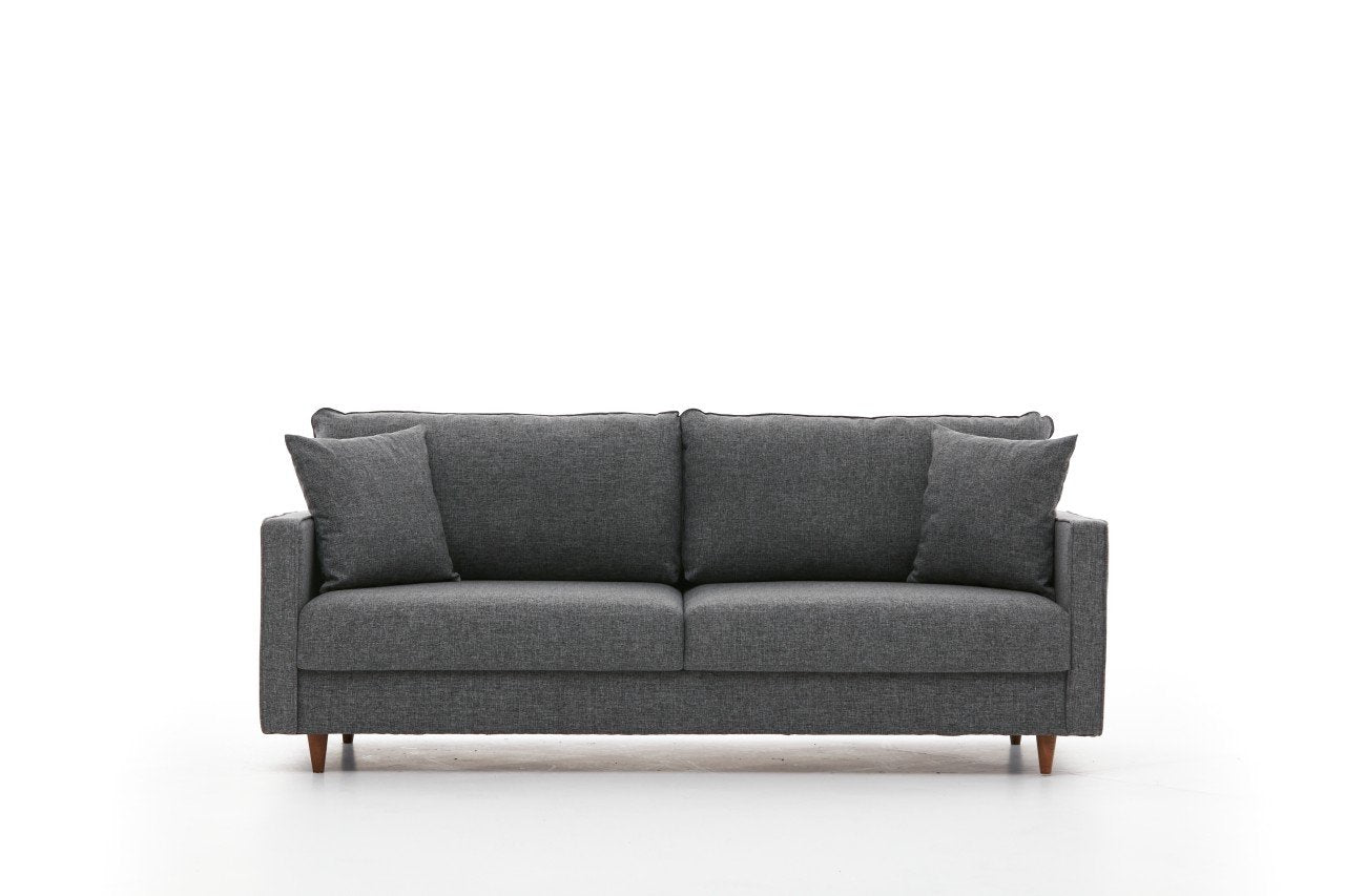 Eva Grey fabric 3 Seater Sofa | Comfortable designer Couch