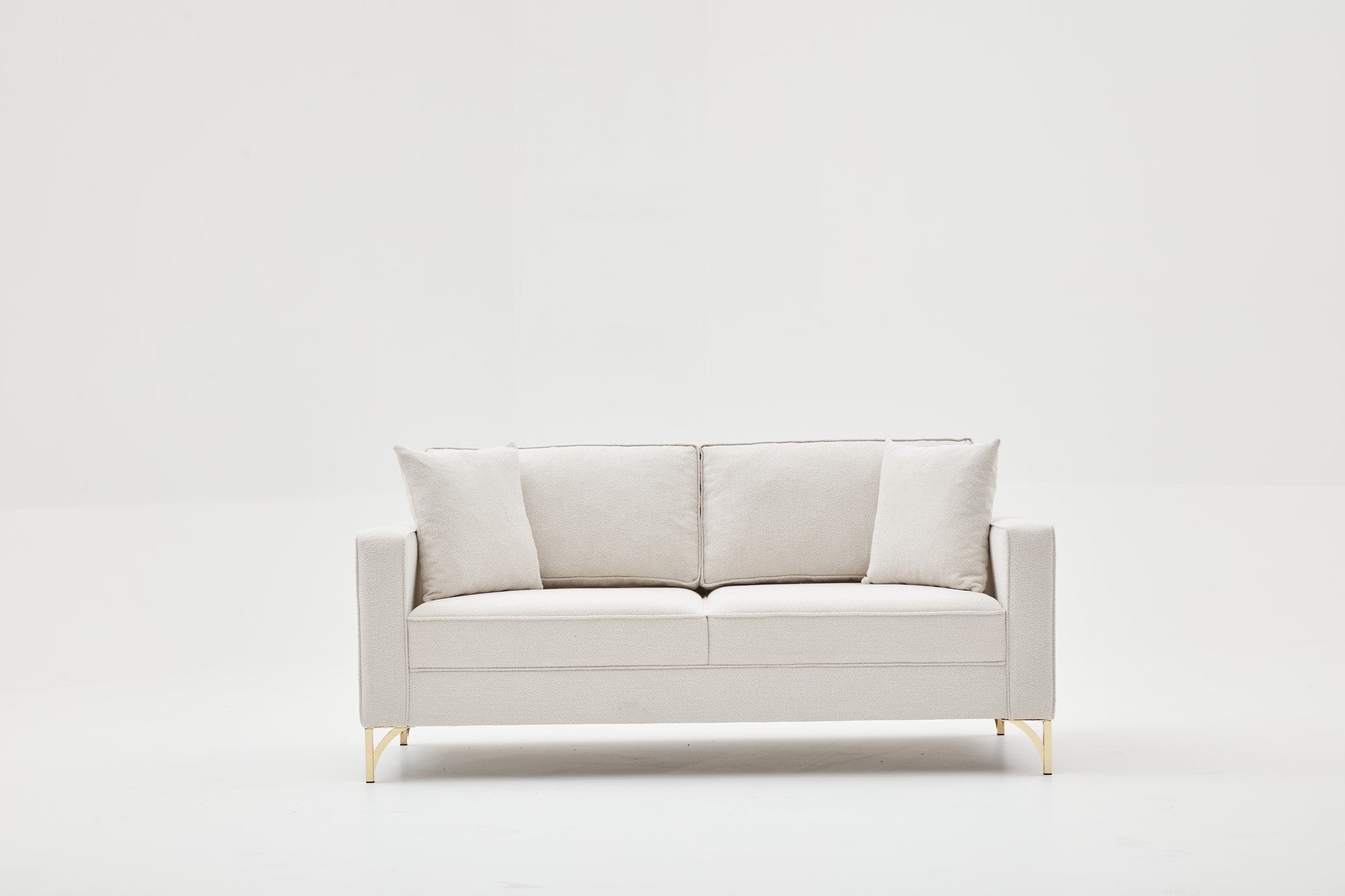 Berlin – Cream
Gold 2 Seater Sofa | Compact Modern Couch for Two