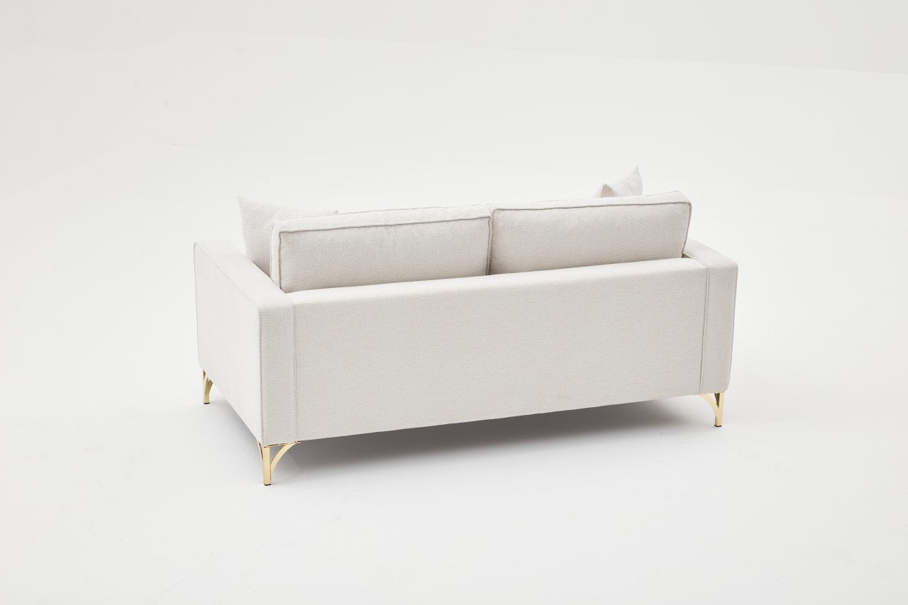 Berlin – Cream
Gold 2 Seater Sofa | Compact Modern Couch for Two
