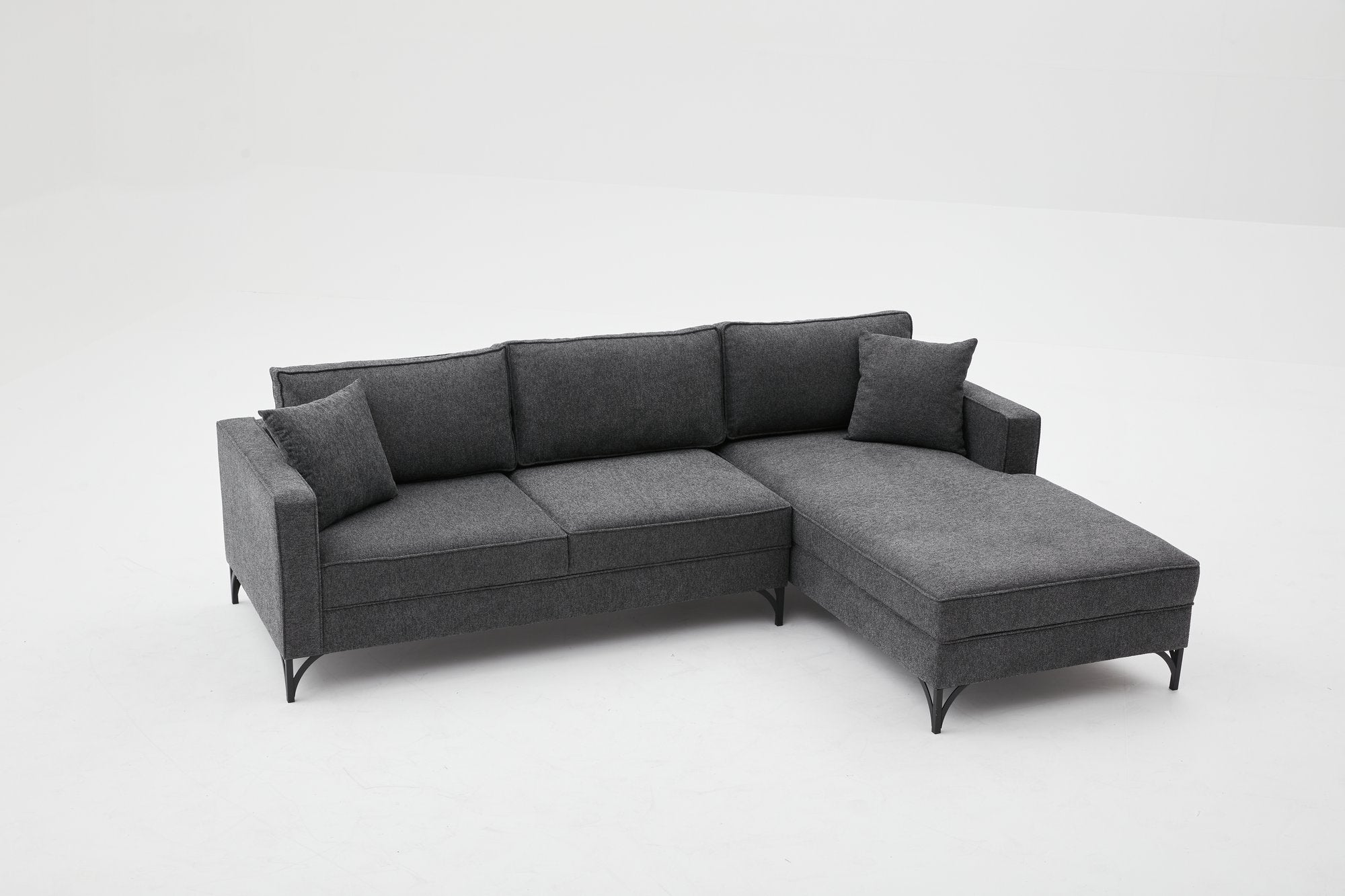 Berlin – Anthracite
Black L Shape Corner Sofa | Designer Sectional for Living Room