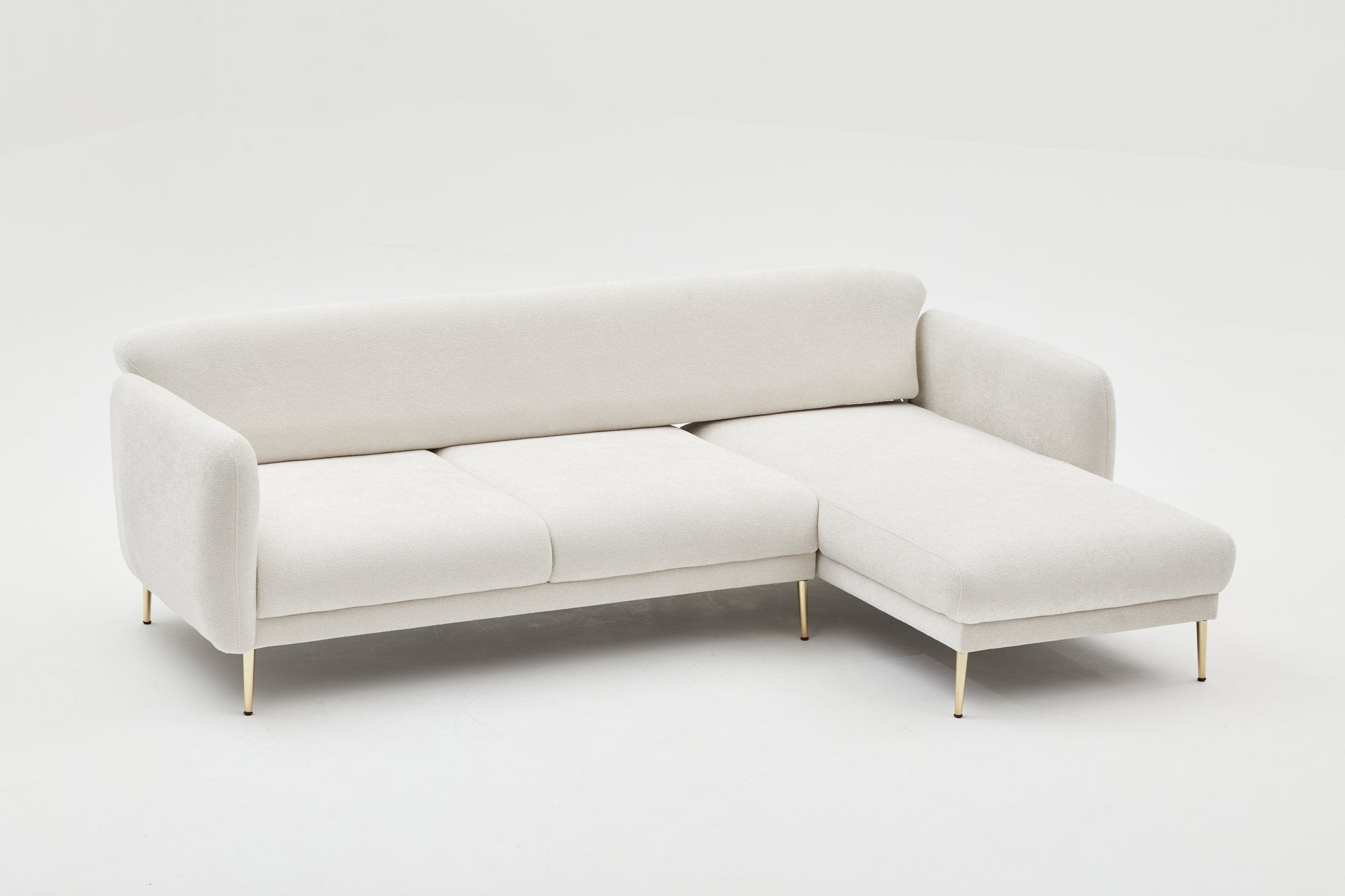 Simena – Cream
Gold L Shaped Corner Sofa Bed | Modular Sectional