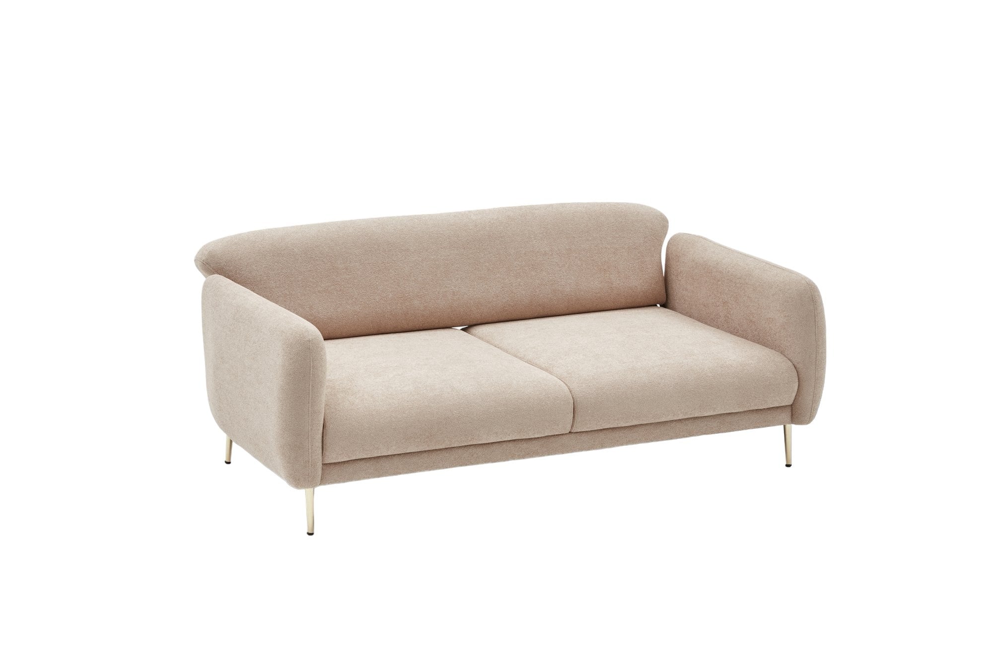 Simena - Beige 3-Seater Sofa Bed - | Large Pull-Out Couch for Guests
gold