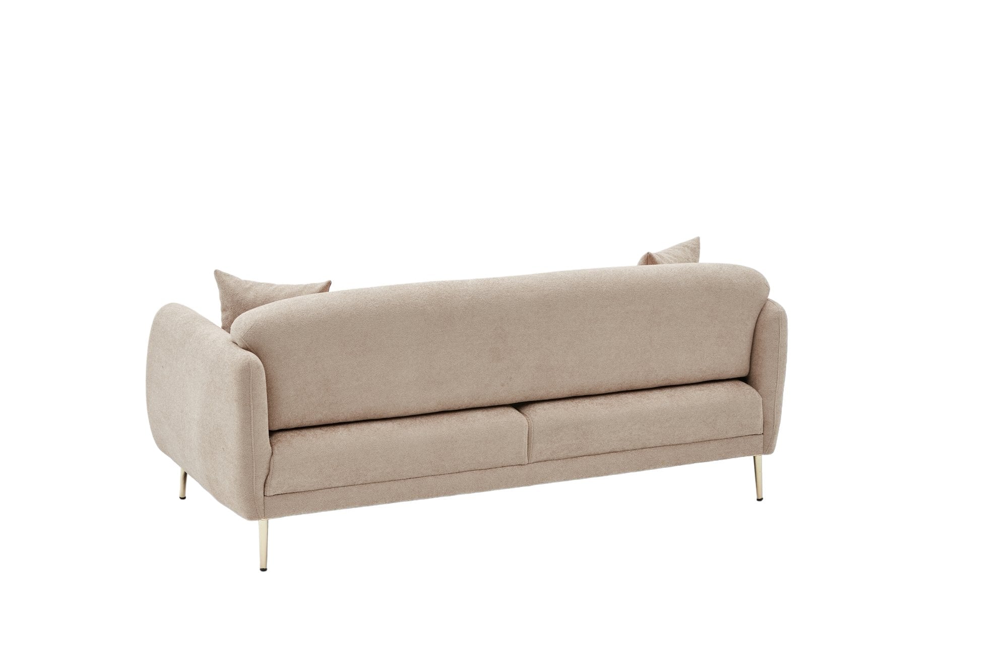 Simena - Beige 3-Seater Sofa Bed - | Large Pull-Out Couch for Guests
gold