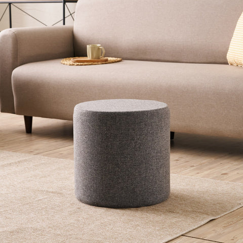 Bitez - Anthracite Pouffe – Modern Upholstered Ottoman