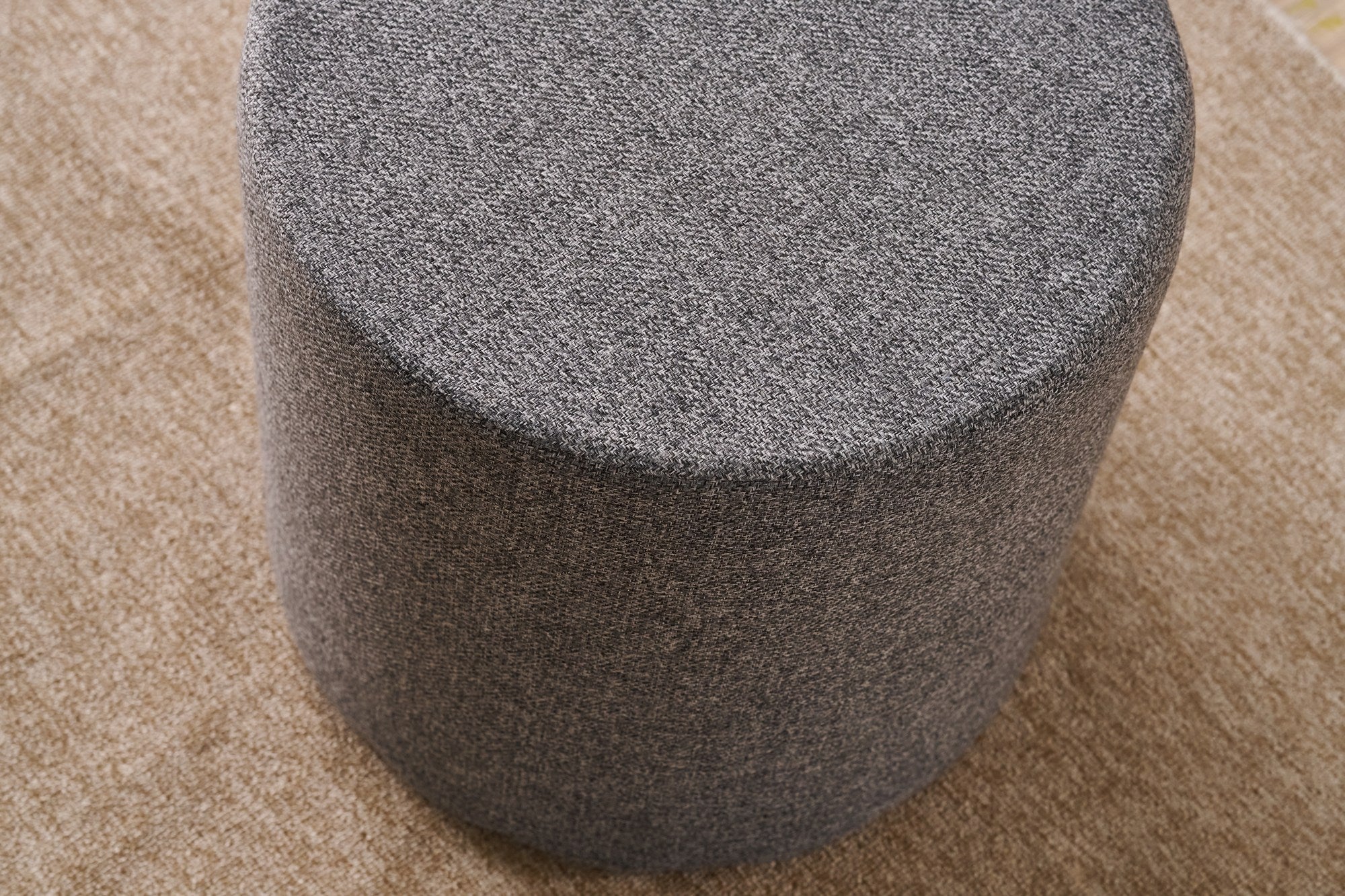 Bitez - Anthracite Pouffe – Modern Upholstered Ottoman