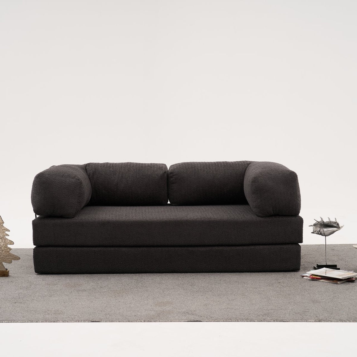 Anthracite 3 Seater Sofa bed Comfortable Modern Couch and sofa