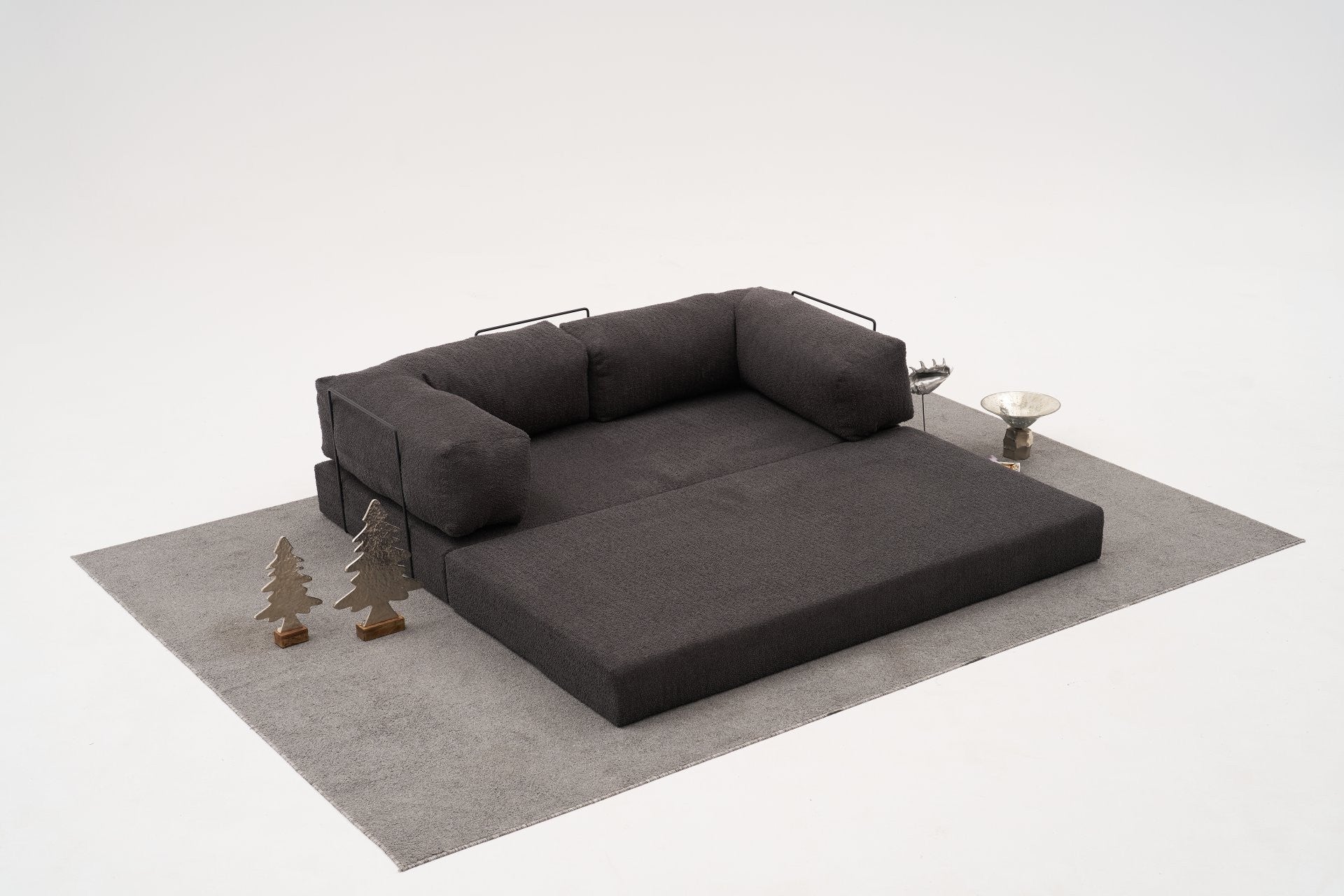 Anthracite 3 Seater Sofa bed | Comfortable Modern Couch and sofa
