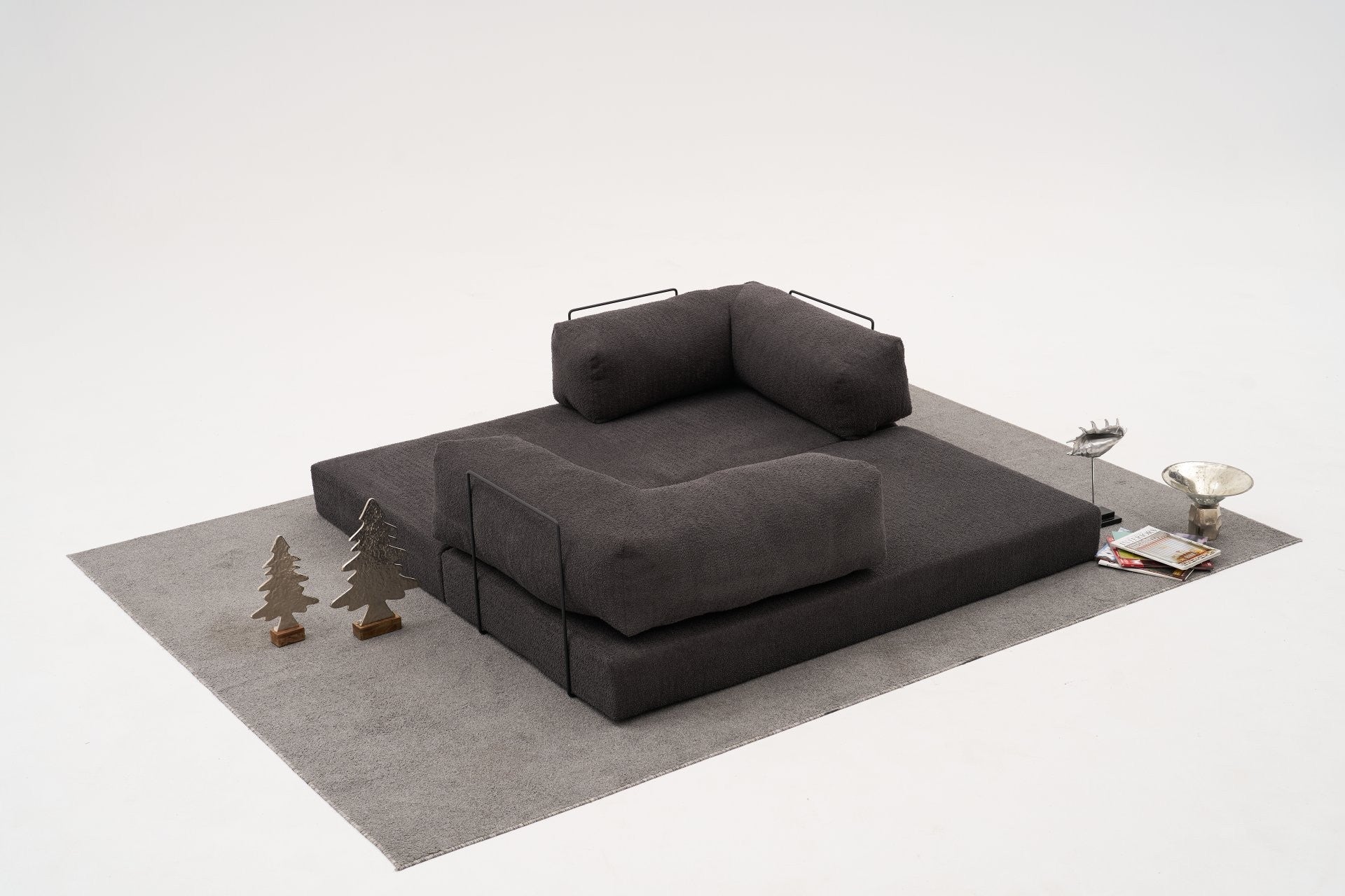 Anthracite 3 Seater Sofa bed | Comfortable Modern Couch and sofa