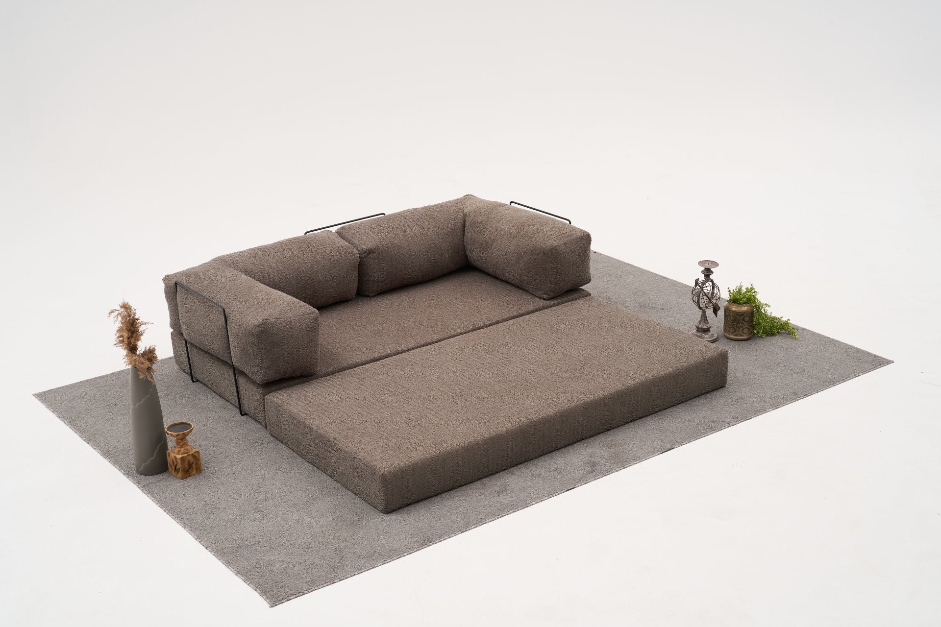 Grey 3 Seater Sofa bed | Comfortable 2 persons sofa bed