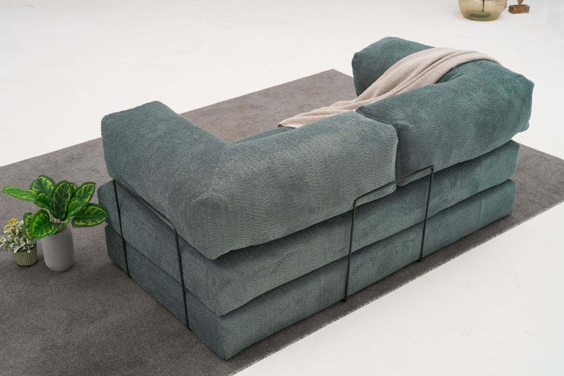 Green 3 Seater Sofa bed | Original Modern 2 oersons sofa bed