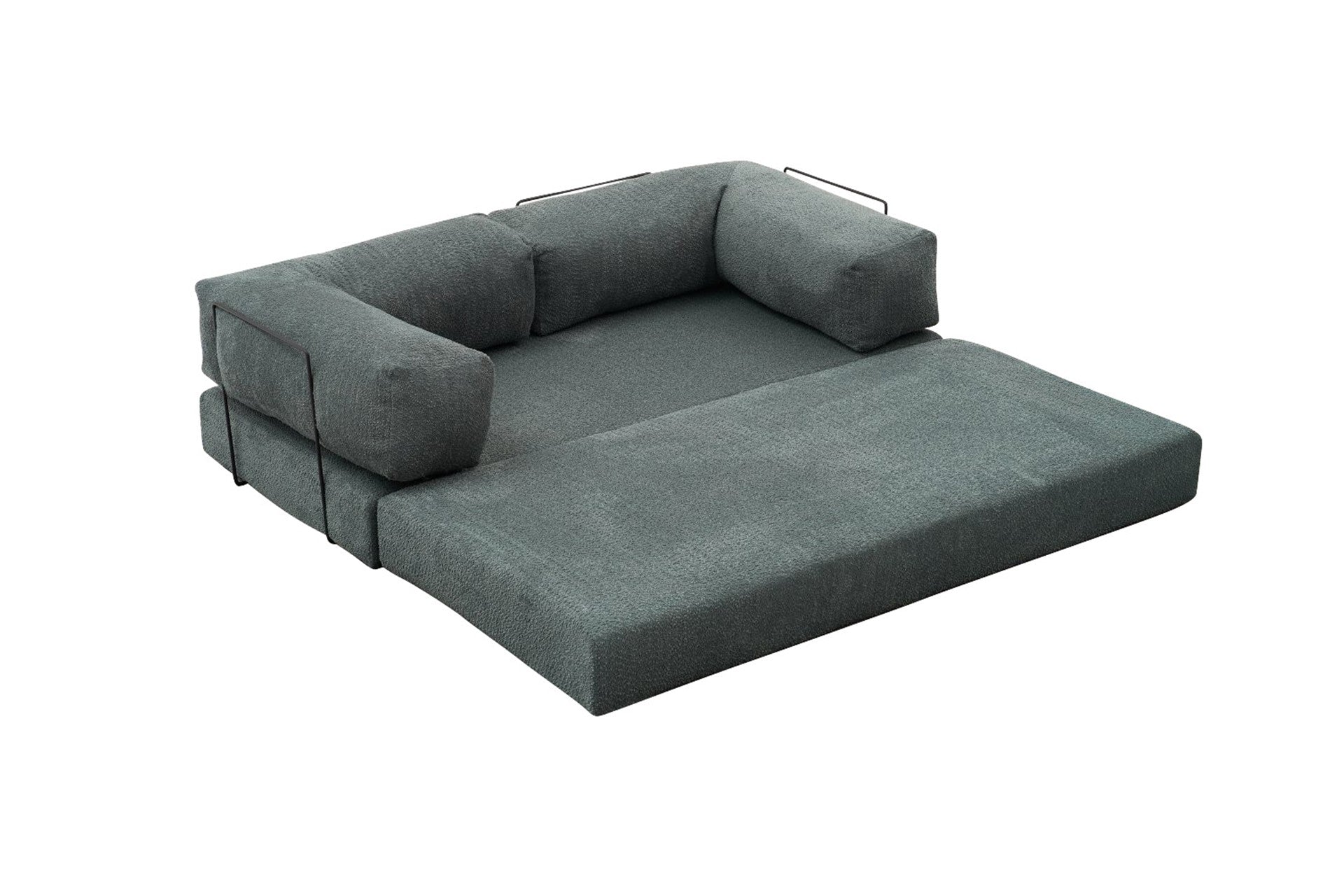Green 3 Seater Sofa bed | Original Modern 2 oersons sofa bed