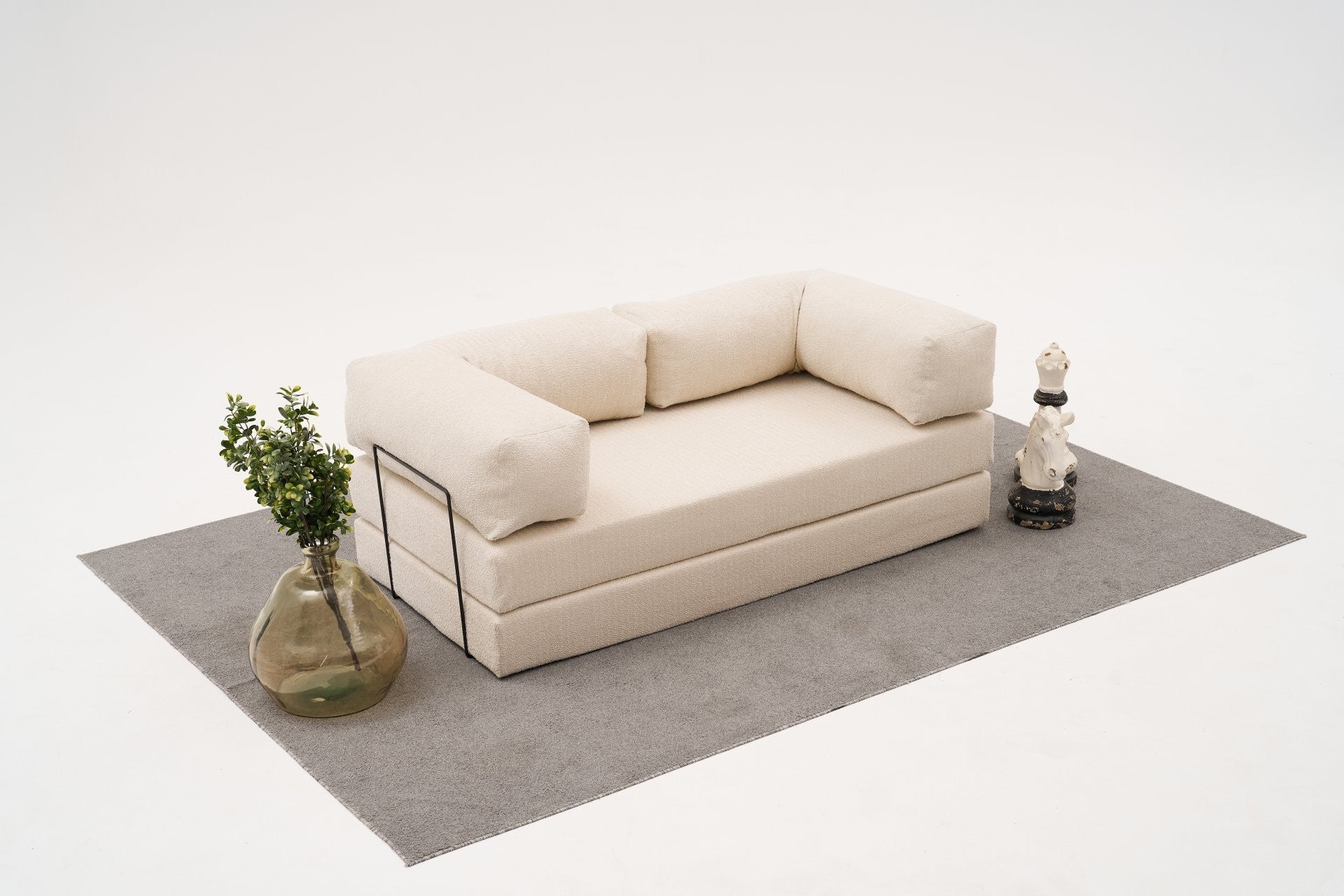 Cream 3 Seater Sofa bed | Comfortable 2 persons sofa bed