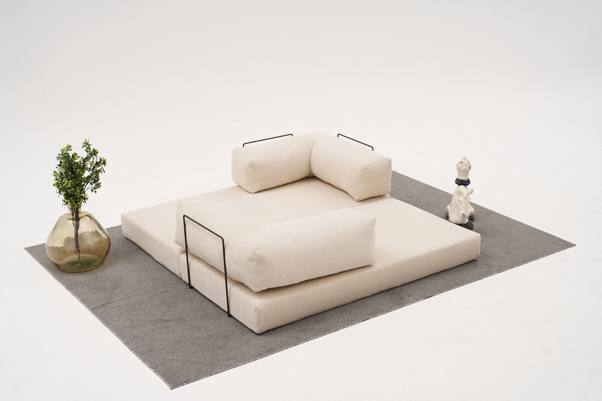 Cream 3 Seater Sofa bed | Comfortable 2 persons sofa bed
