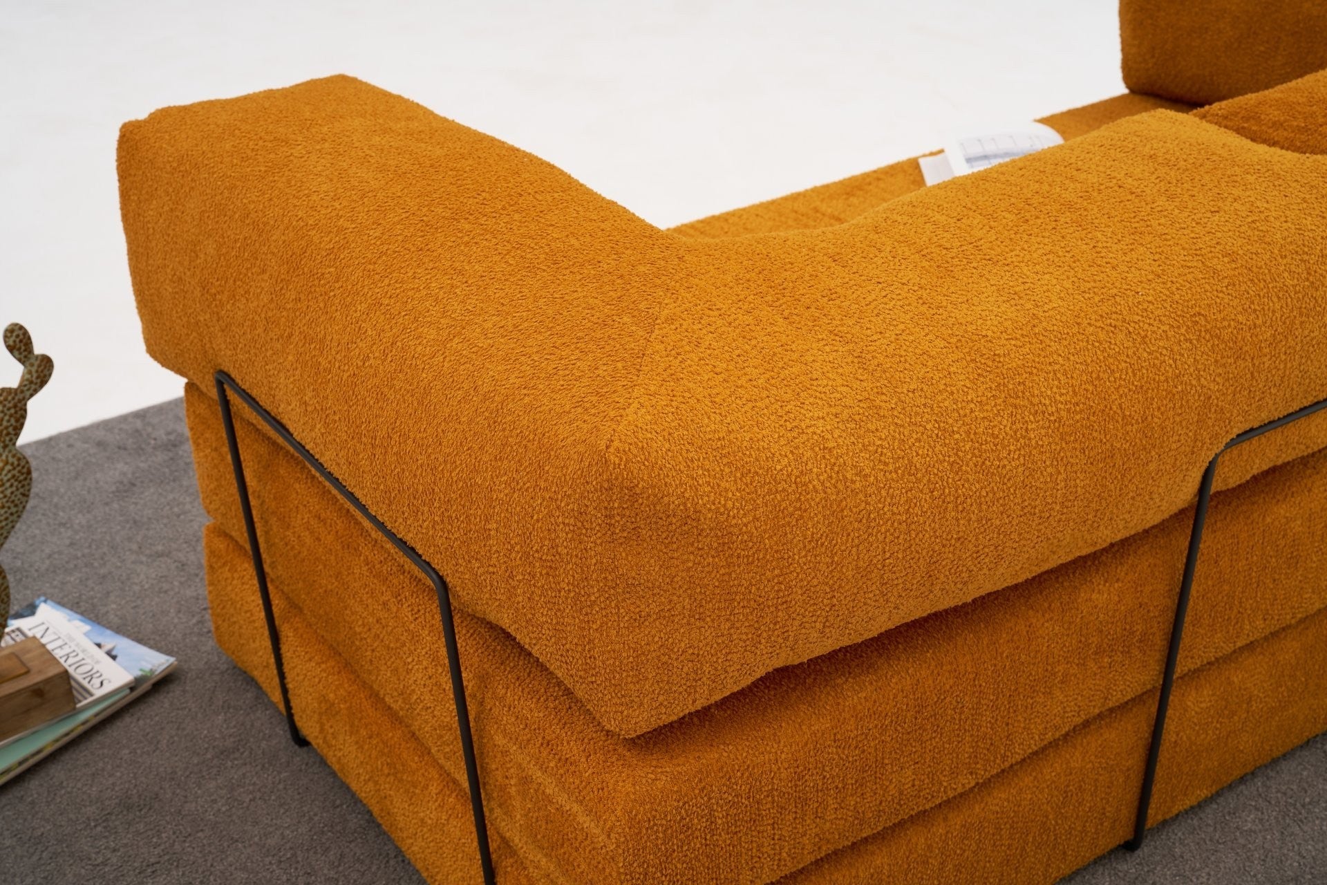 Orange 3 Seater Sofa bed | Comfortable original 2 persons bed