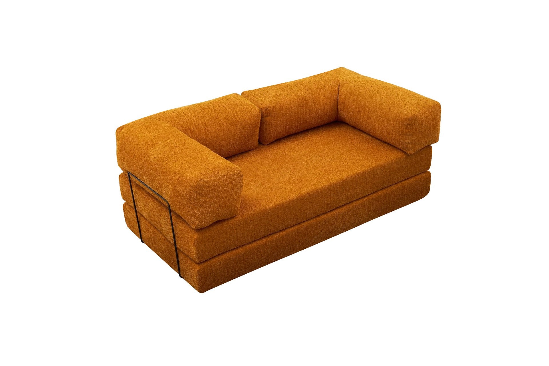 Orange 3 Seater Sofa bed | Comfortable original 2 persons bed