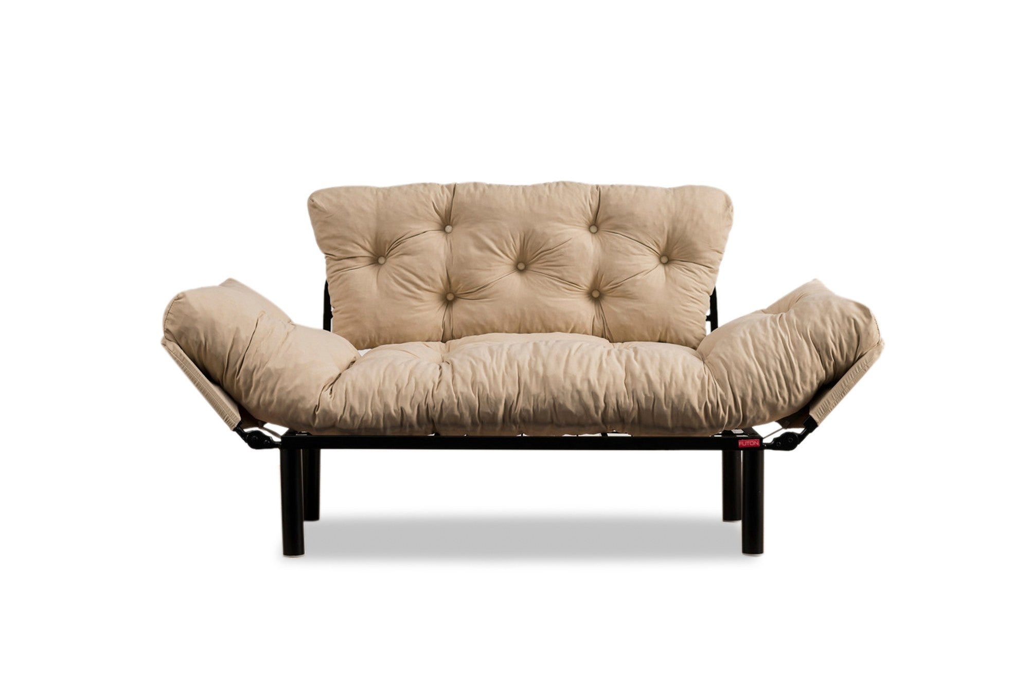 Nitta Cream Two-Seater Sofa Bed