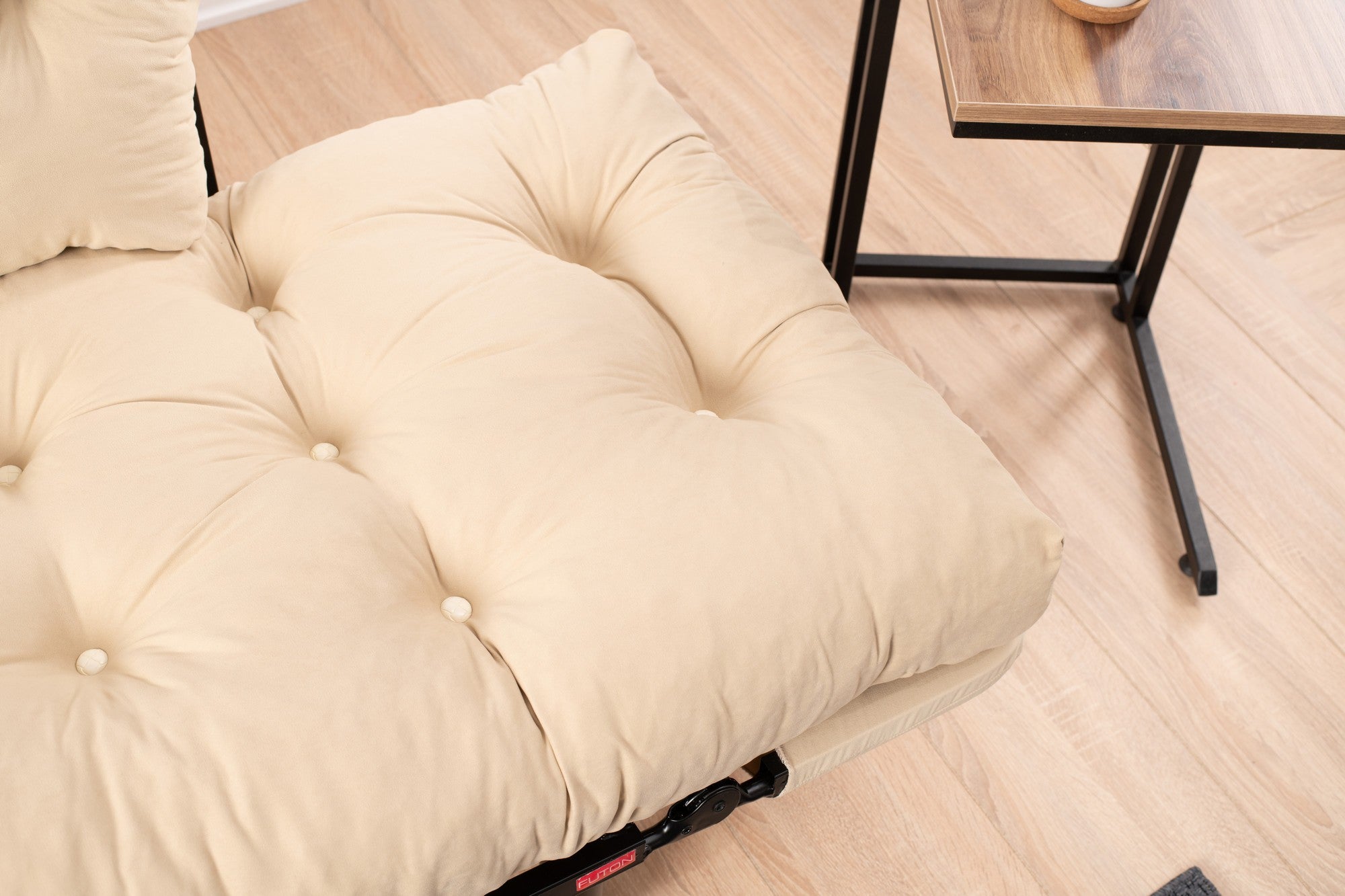 Nitta Cream Two-Seater Sofa Bed