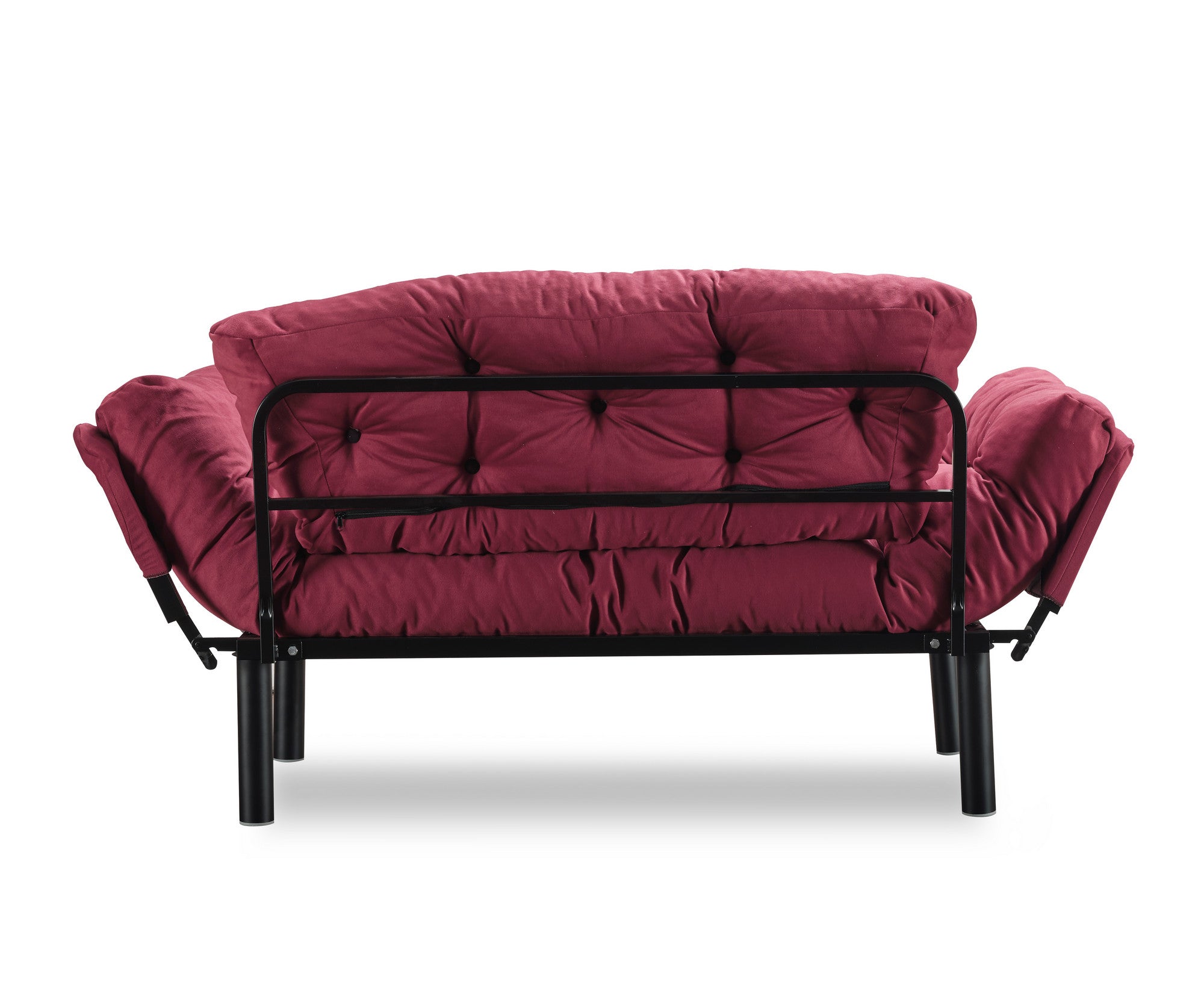 Nitta Maroon Two-Seater Sofa Bed