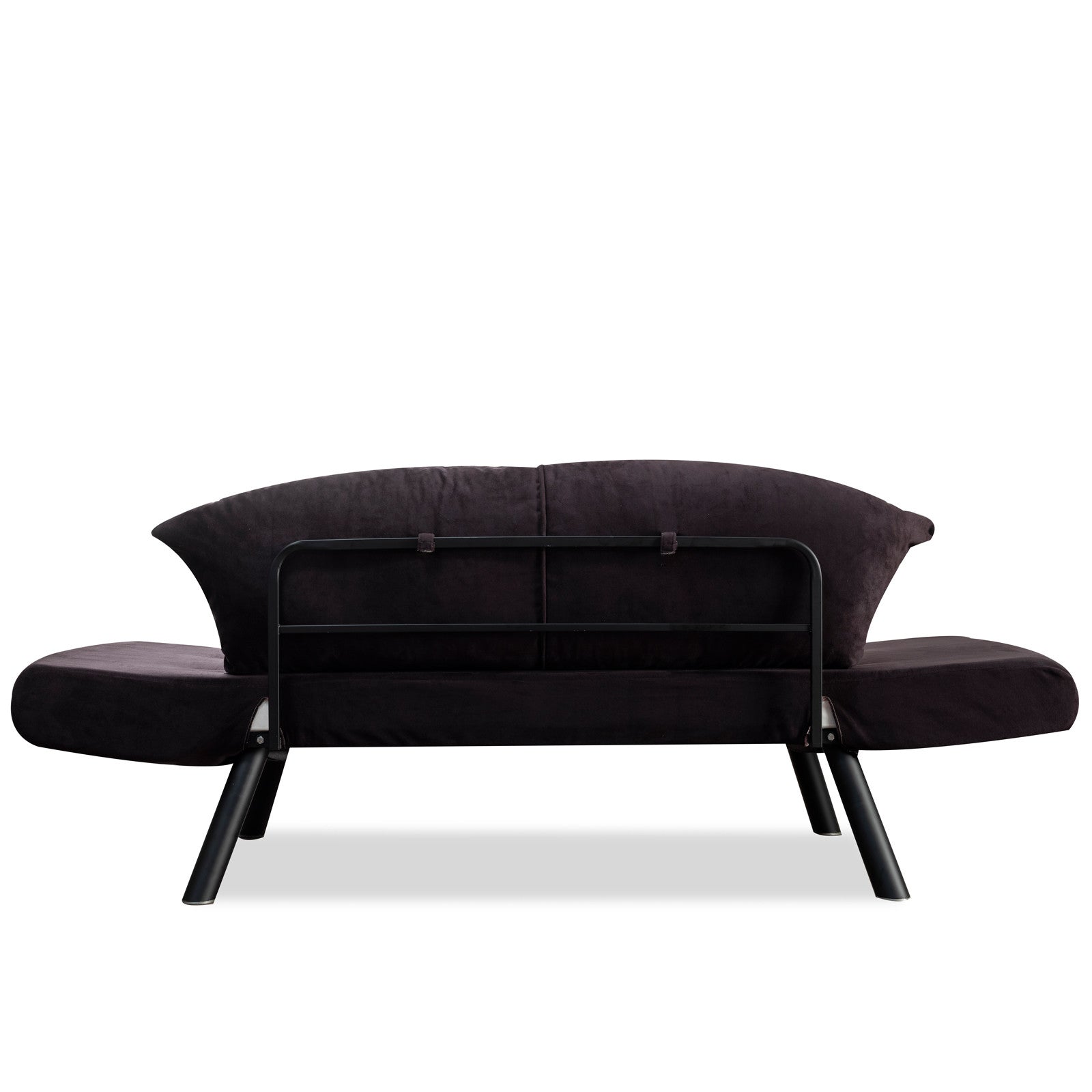 Genzo Black Two-Seater Sofa Bed