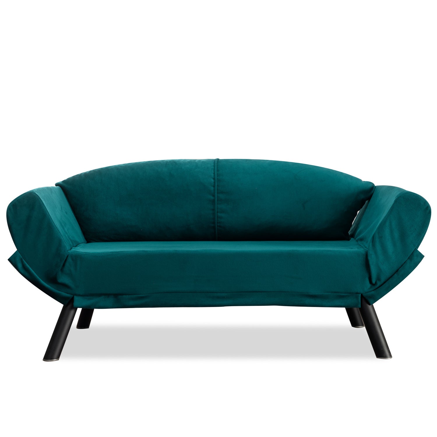 Genzo Petrol blue Two-Seater Sofa Bed
