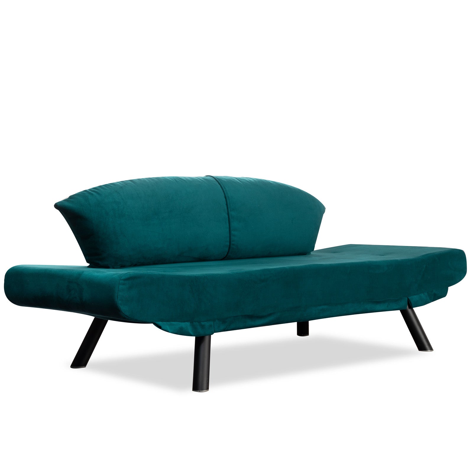 Genzo Petrol blue Two-Seater Sofa Bed