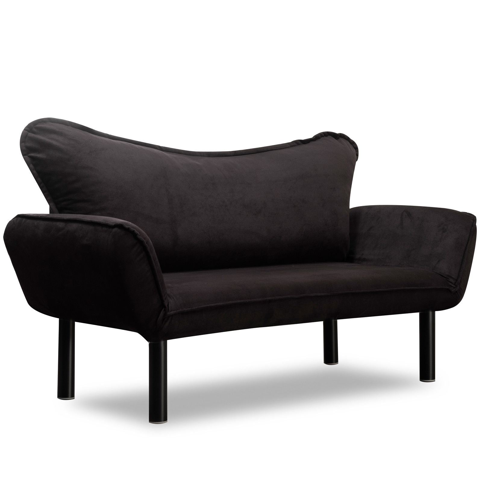 Chatto Black Two-Seater Sofa Bed