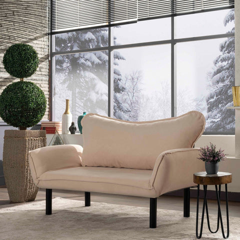 Chatto Cream Two-Seater Sofa Bed